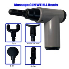 4 Heads Massage Gun Percussion Deep Tissue Muscle Vibrating Massage Gun Relaxing