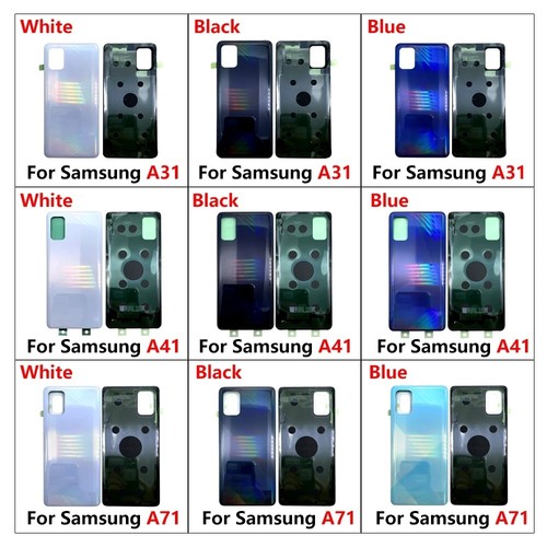 Back Battery Cover Rear Glass Door Housing Case For Samsung A70 A30 A40 A51 A71 - Zdjęcie 32 z 40