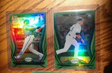 Lot (7) 2020 Chronicles Certified Green w/Gavon Lux RC- Mike Trout-Vlad Guerrero