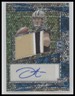 2023 Panini Spectra #213 Jake Haener Rookie Patch Autographs Neon Blue #/50