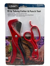 Orbit 67758 Red Drip Tubing Cutter & Punch Tool- Stainless Steel Blade {F6}