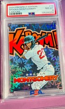 2024 Panini Prospect Edition Kaboom! Braden Montgomery #10 NM-MT PSA 8