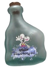 Diddl Flaschenpost Glasflasche mit Korken Sammlerstück Vintage 12cm