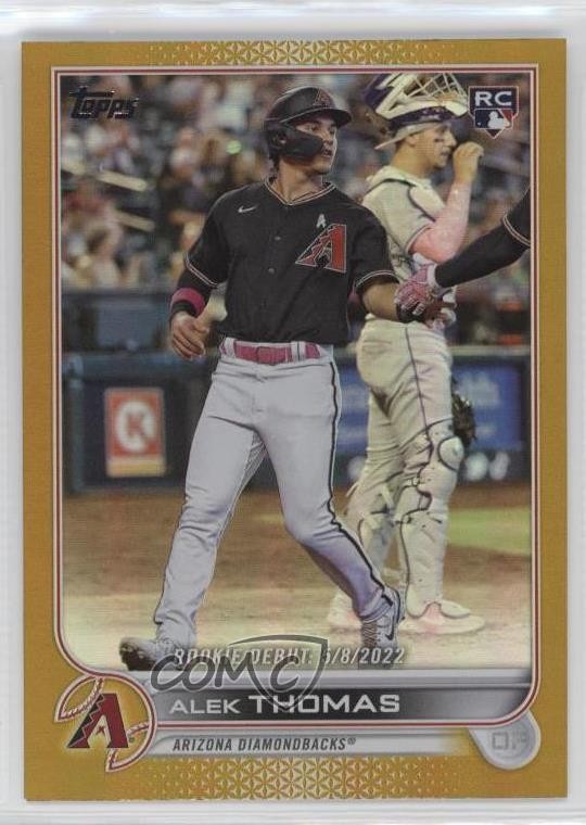 2022 Topps Update Rookie Debut Gold Foil Alek Thomas #US282 Rookie RC 0b0