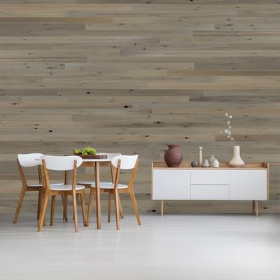 5''x 20 Sq FT 100% Reclaimed Driftwood Wood Peel-and-Stick Wall/Ceiling Panels