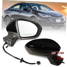 Right Passenger Side Mirror Fits 2016-2019 Chevy Cruze Right 3 Pins Black