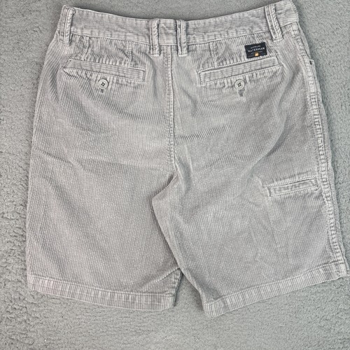Pantalones Cortos Quiksilver Waterman Para Hombre 33 Gris Pana 10" Y2K Viaje Patín - Imagen 2 de 9