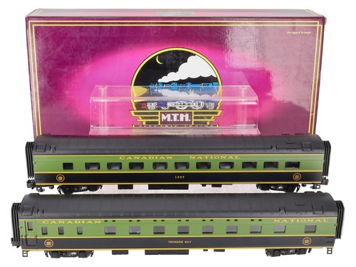MTH 20-6674 O CN 70' Juego de vagones de pasajeros optimizados para dormir/comedor (juego de 2) LN | Condition: Used