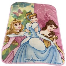 HTF Disney Princess Blanket Providencia Excel Cinderella Belle Aurora Rare 43x54
