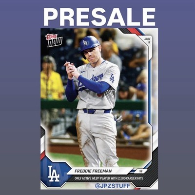 Freddie Freeman 2,500 Career Hits 2026 MLB Topps NOW Card 310 Presale