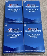 Crest 3D Whitestrips Noticeably White 20 Strips, 4 pack, Exp 2027