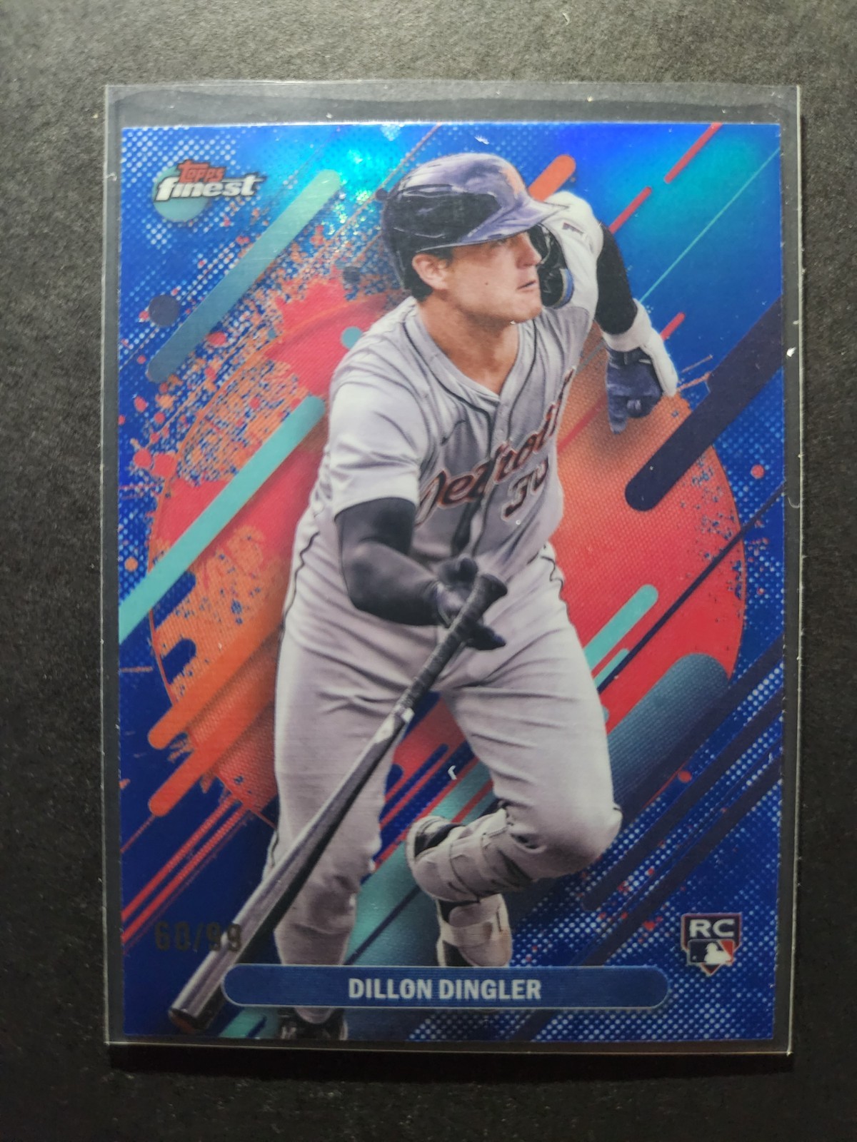 Dillon Dingler 2025 Topps Finest Rare blue Parallel /99 Rookie #294