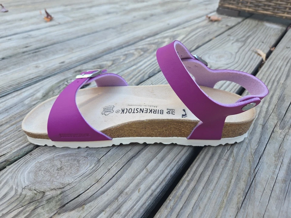 Sandalias Birkenstock Rio con correa al tobillo para mujer talla 39 EE. UU. 8 rosa Foto 4 de 4