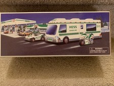 Hess 1998 Truck Recreation Van with Dune Buggy and Motorcycle.  New in box.