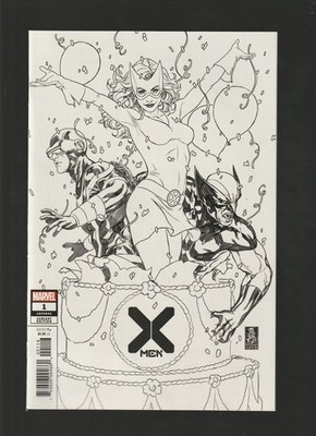 X-Men # 1 , NM , LTD Party Sketch Variant , Mark Brooks !! RARE !! High Grade!