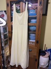 (3 day Sale)🔥🎉 Lulus Soft Pale Yellow Prom Dance Dress