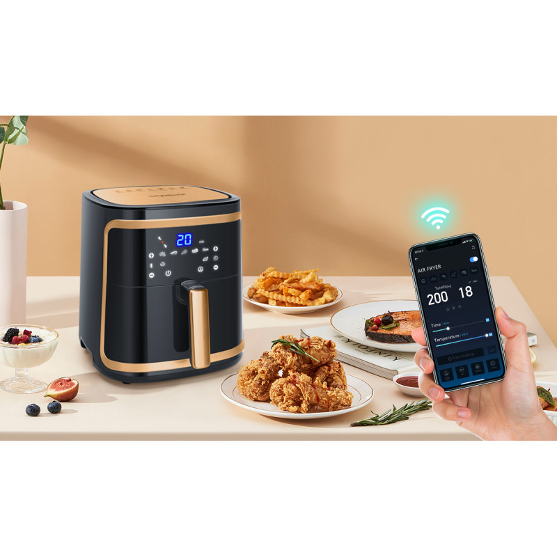 Friggitrice ad aria 7 litri Wi-Fi Smart 1900W foto 2