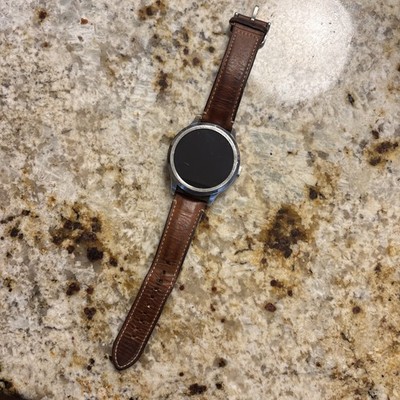 Fossil Smartwatch Q Founder DW1 With Leather Band. Intel innovation. WORKING.