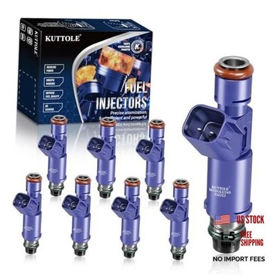 8 PCS Fuel Injectors Compatible with 2005-2010 Mustang GT 4.6L #OE Replaces M