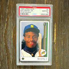 Upper Deck 1989 Ken Griffey Jr. Star Rookie RC #1 PSA 10 Seattle Mariners