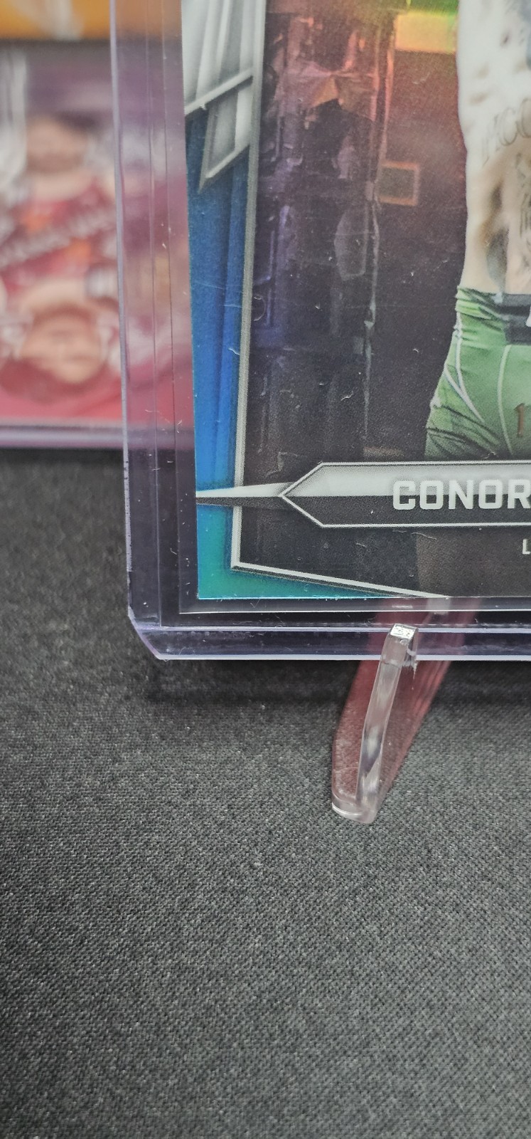 2026 Topps Chrome UFC Conor McGregor Aqua Refractor #128/199 view 2