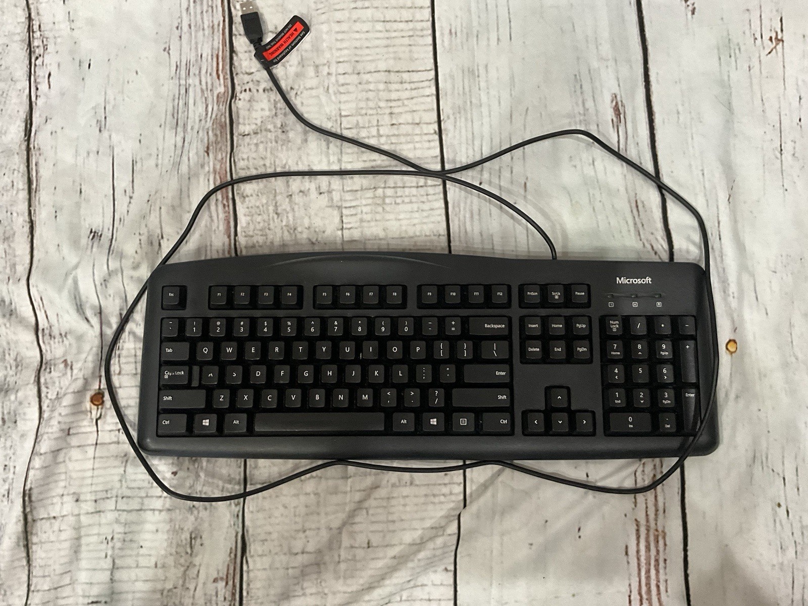 Microsoft Wired 200 USB Keyboard with Number Pad Spanish QWE