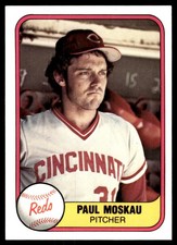 Paul Moskau 1981 Fleer #207 Cincinnati Reds MLB READ FREE SHIPPING AutographDen