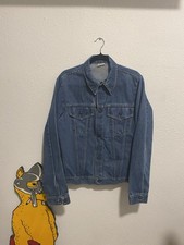 Vintage 70s JC Penny Denim Snap Front Workwear Trucker Jacket Type 3 Size 40