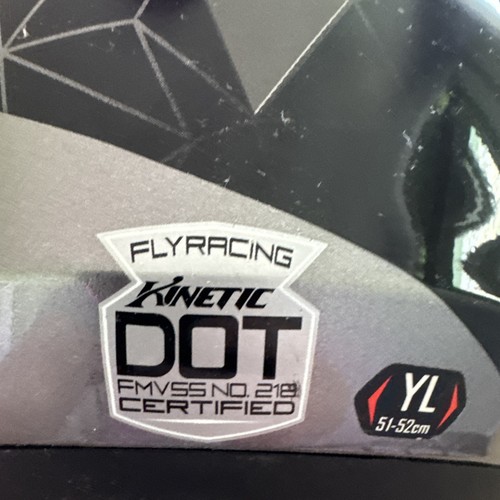 Fly Racing Dirtbiking Helmet Youth Large - Picture 3 of 5