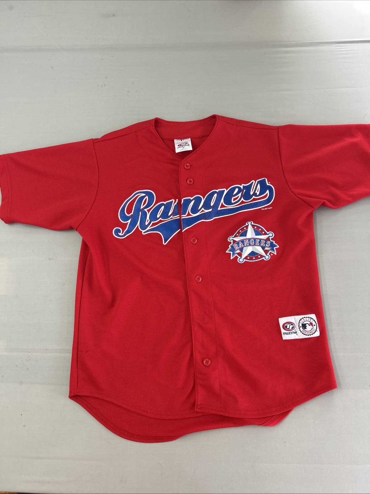 True Fans MLB Genuine Merchandise Texas Rangers Vintage Men’s Medium Jersey
