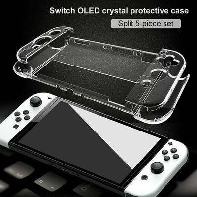 For Nintendo Switch OLED Clear Case Schutzhülle Spielkonsole Staubporoof Zubehör