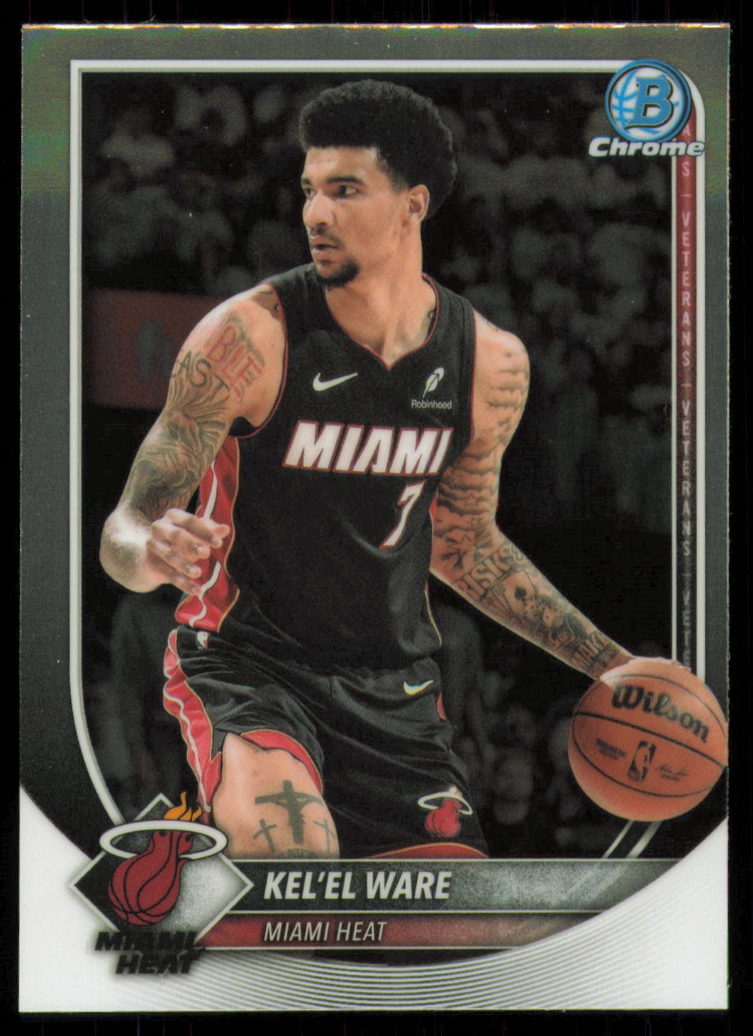 2025-26 Bowman #BCV-90 Kel'el Ware Chrome FireFractors #/3