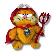 Disfraz de Diablo Rojo de Peluche Dakin Devil Garfield 1981 De Colección