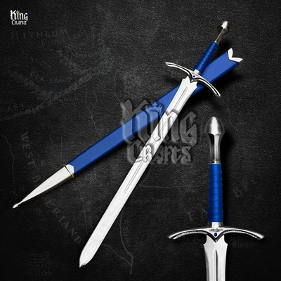 #ad Hand Forged Viking Sword of Elendil Razor Sharp Stainless Steel Blade. USA $134.00