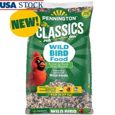 Wild Bird Food Seed Blend Millet Sunflower Attracts Songbirds 5lb Year-Round Use