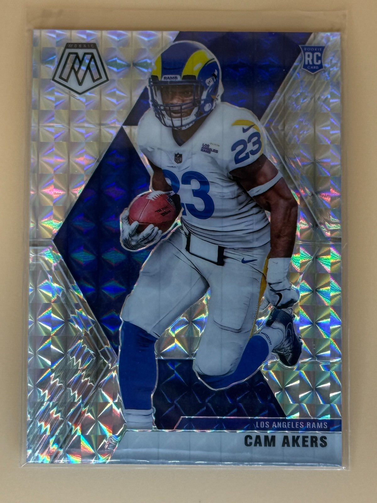 Cam Akers 2020 Panini Mosaic Silver Prizm RC #221