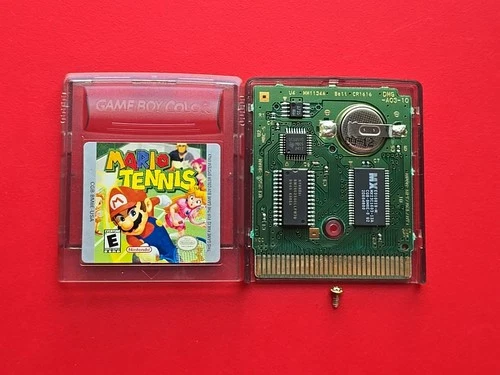 Mario Tennis Game Boy Color Nintendo GBC Authentic Saves RPG Sports Handheld