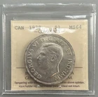 1938 Canada Silver Dollar $1 Silver Coin - ICCS MS64 C2