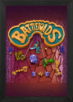 Toad Battles Gerahmtes Wandbild Poster Leinwanddruck Bild