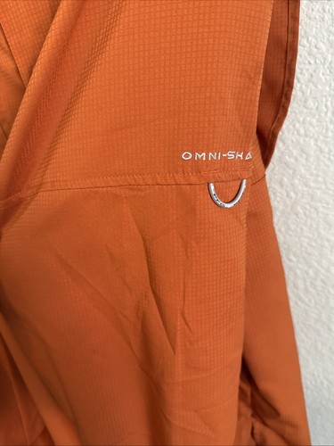 Columbia Texas Longhorns Button Up Shirt Mens Large Orange LS Vented - Picture 5 of 14