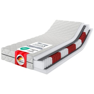 MEDIC PLUS 7-Zonen Tonnentaschenfederkernmatratze - 220 cm lang | H2-H5XL
