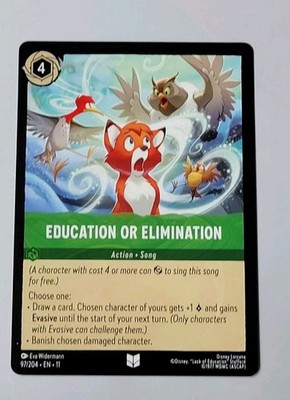 Disney Lorcana TCG-Winterspell: Education or Elimination (097/204)- Uncommon-NM