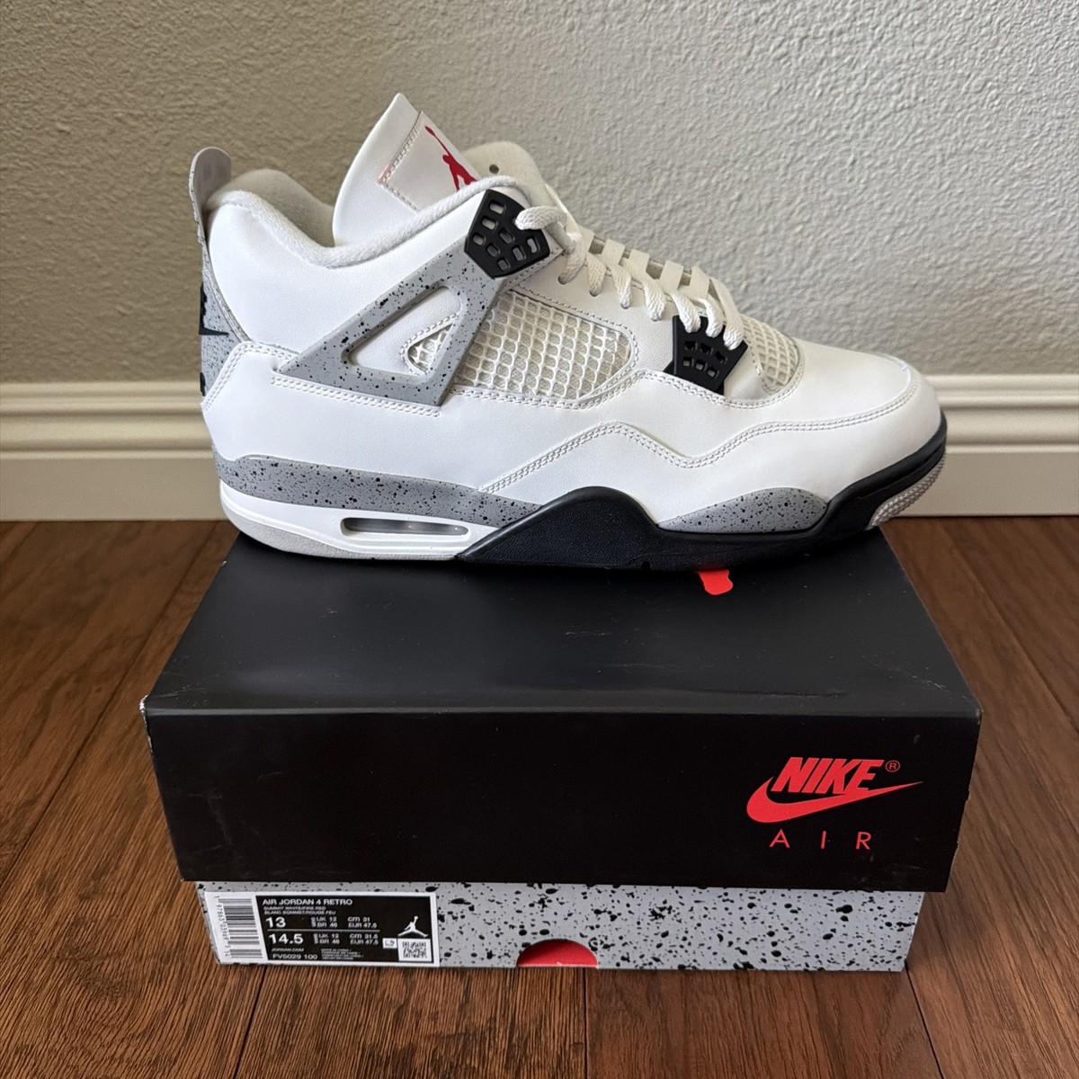 Air Jordan 4 Retro White Cement Size 13 | eBay