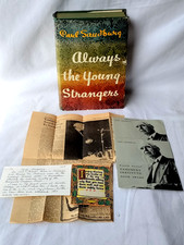 Carl Sandburg Signed 1st Ed 1953 Always the Young Strangers + Letters Ephemera