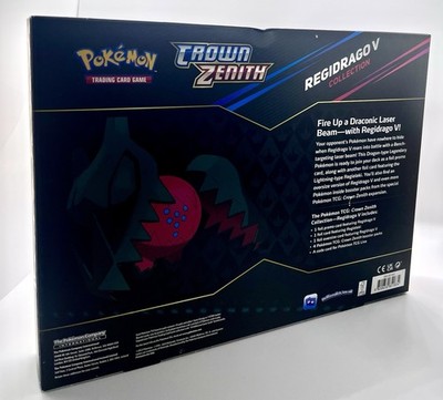 Pokemon TCG Sword & Shield Crown Zenith Regidrago V Collection Sealed Box