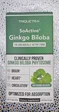 Soactive Ginkgo Biloba | Clinically Proven Ginko Biloba Phytosome (60 capsule)