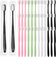 36 Pcs Soft Bristle Toothbrush Bulk Micro Nano Manual Toothbrush with 20, 000 Br