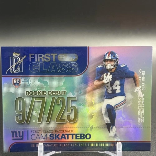 2025 Topps Signature Cam Skattebo Base (RAW)