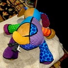 Romero Britto 2010 Pop Plush enesco Pablo Patchwork Dog Puppy Stuffed Animal 12" — photo 6