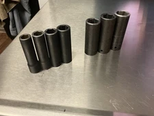 Snap On 1/2 Deep SAE Impact Socket Set